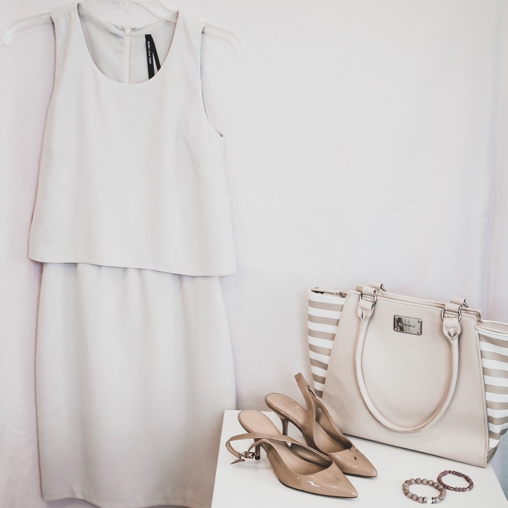Marc New York Ivory Sleeveless Dress- Size 0